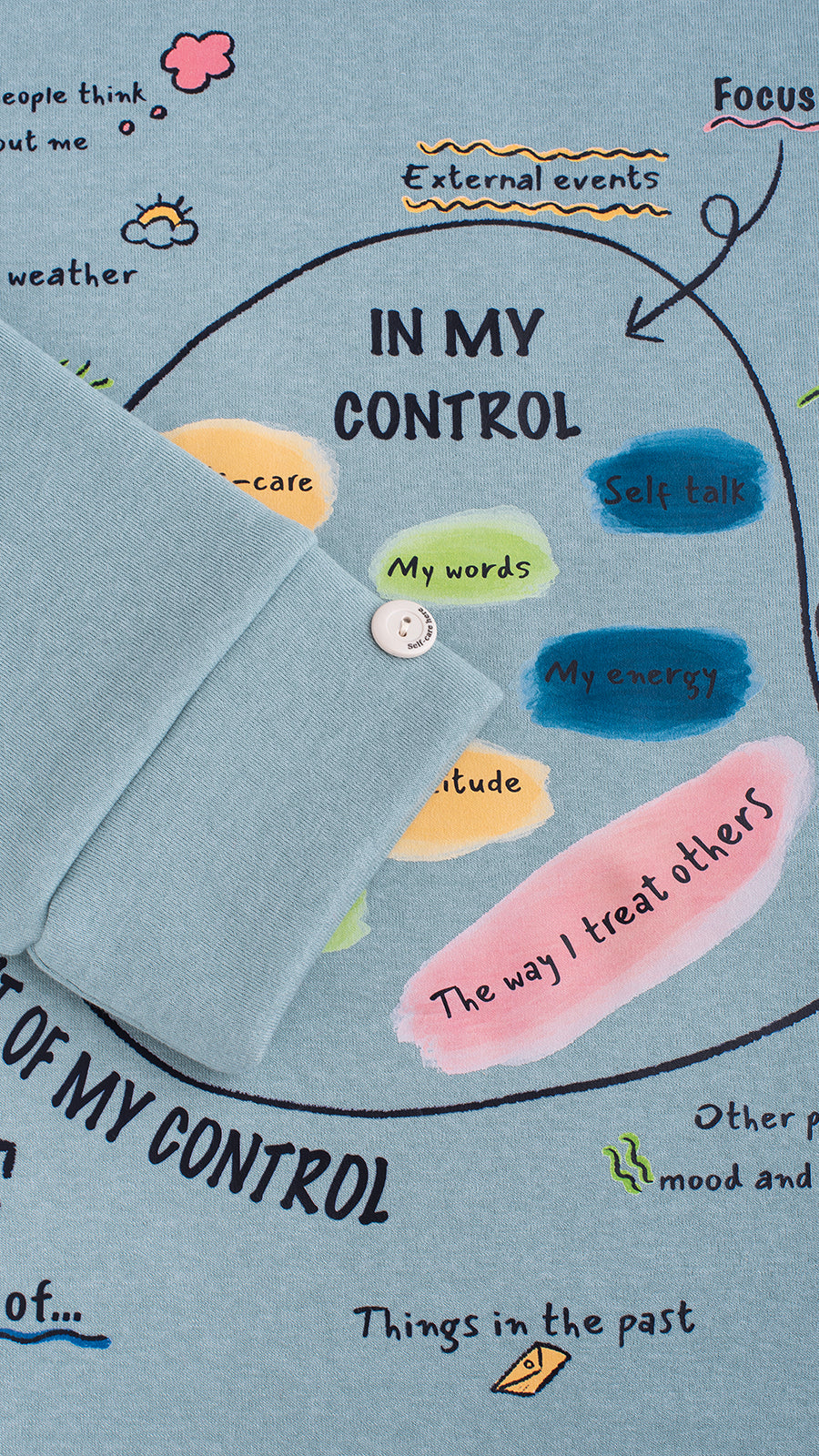 Unisex cotton sweatshirt In my control