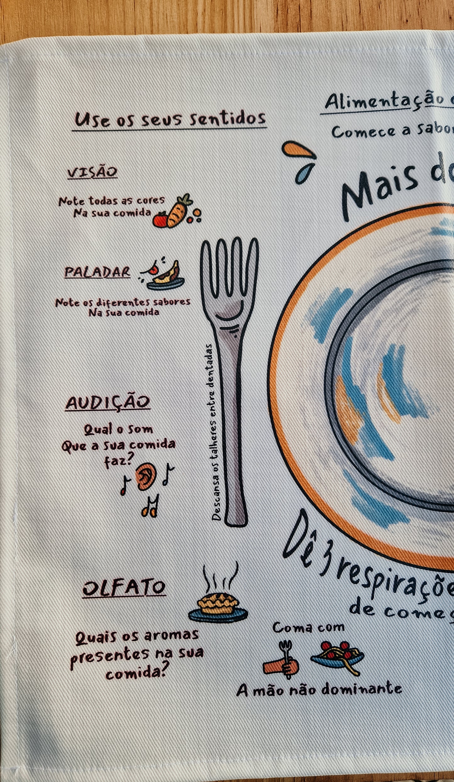 Individuais de mesa Alimentação Consciente