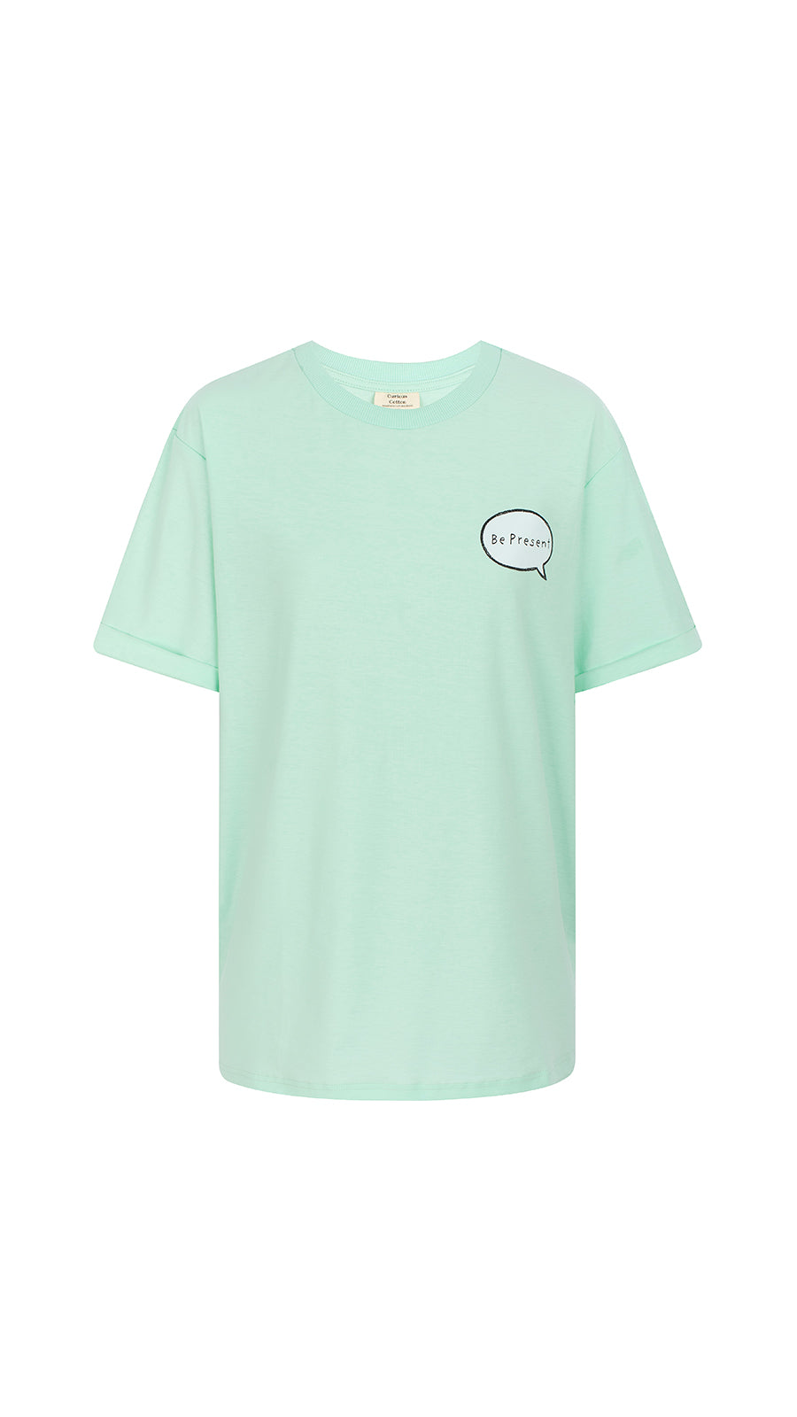 T-shirt Algodão Orgânico Unisexo Menta - In my control