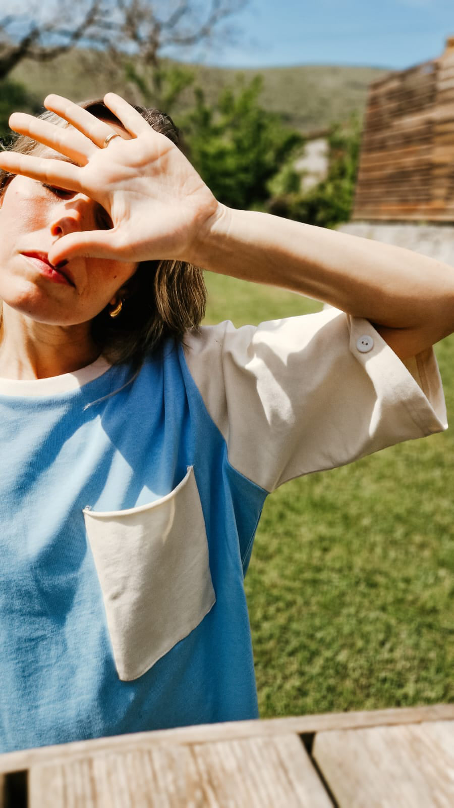 Serenity Blue oversized T-shirt