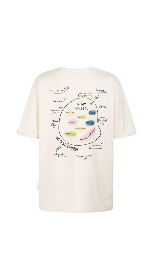 T-shirt algodão orgânico unisexo In my control