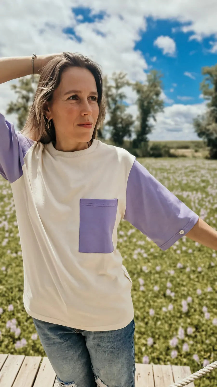 Serenity Lavender oversized T-shirt